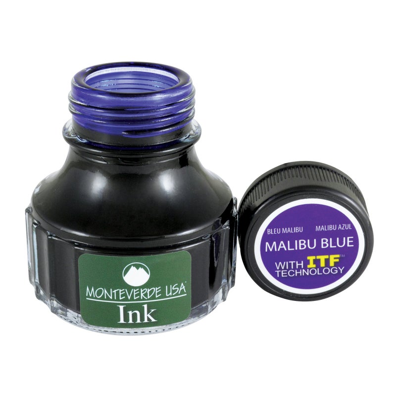 Monteverde USA Ink with ITF Technology, 90 ml Malibu Blue (G308BU) - Image 3